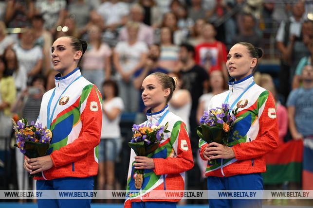 Первое золото: белорусские акробатки стали чемпионками II Европейских игр Первое золото: белорусские акробатки стали чемпионками II Европейских игр