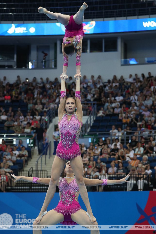 Первое золото: белорусские акробатки стали чемпионками II Европейских игр Первое золото: белорусские акробатки стали чемпионками II Европейских игр