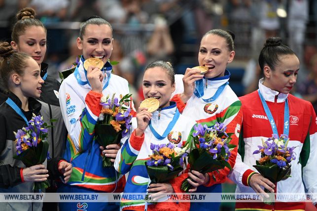 Первое золото: белорусские акробатки стали чемпионками II Европейских игр Первое золото: белорусские акробатки стали чемпионками II Европейских игр