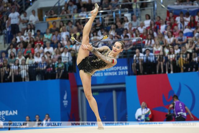 Екатерина Галкина выиграла бронзу в турнире по художественной гимнастике II Европейских игр Екатерина Галкина выиграла бронзу в турнире по художественной гимнастике II Европейских игр