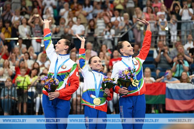 Первое золото: белорусские акробатки стали чемпионками II Европейских игр Первое золото: белорусские акробатки стали чемпионками II Европейских игр