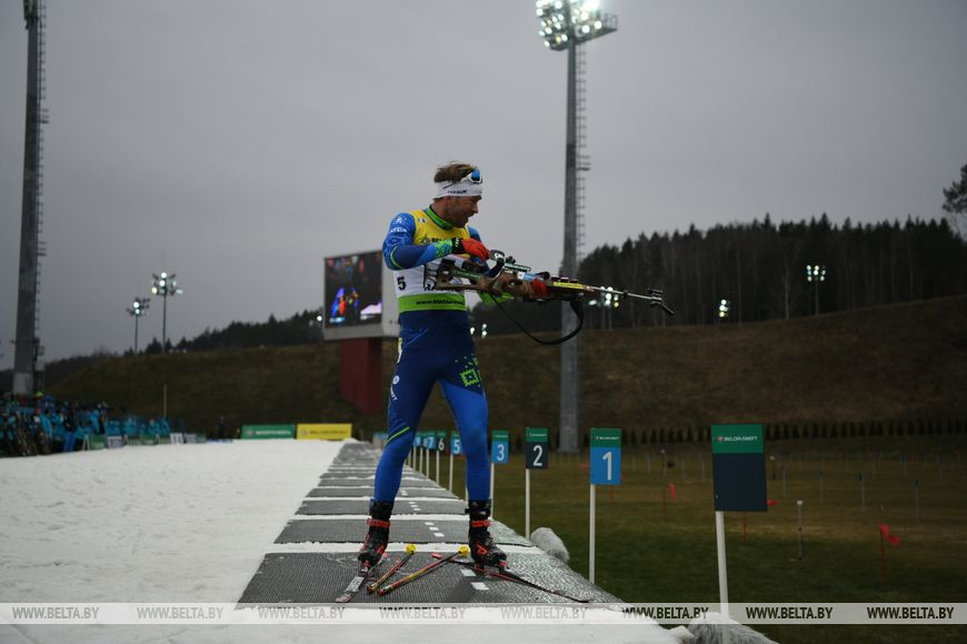 Белорус Серей Бочарников выиграл пасьют чемпионата Европы по биатлону в "Раубичах"