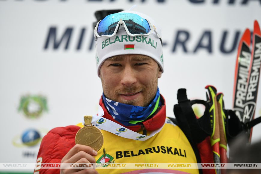 Белорус Серей Бочарников выиграл пасьют чемпионата Европы по биатлону в "Раубичах"