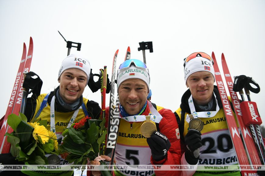 Белорус Серей Бочарников выиграл пасьют чемпионата Европы по биатлону в "Раубичах"